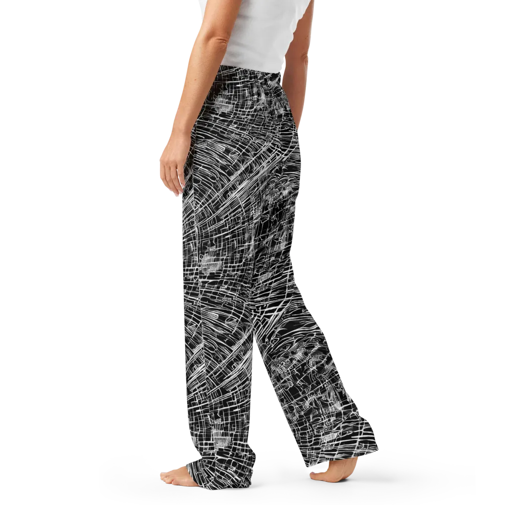 List's Labyrinth on Women's Pajama Pants — Left