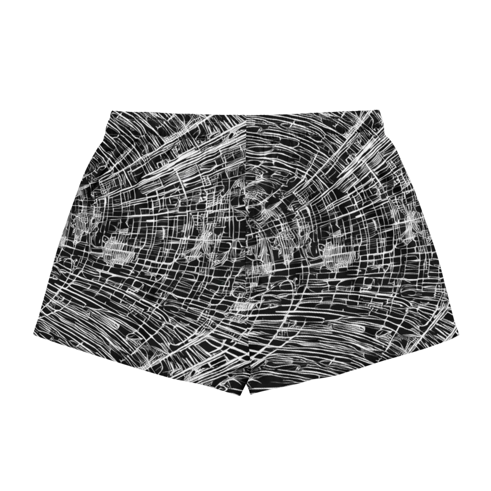 List's Labyrinth on Women's Pajama Shorts — Back