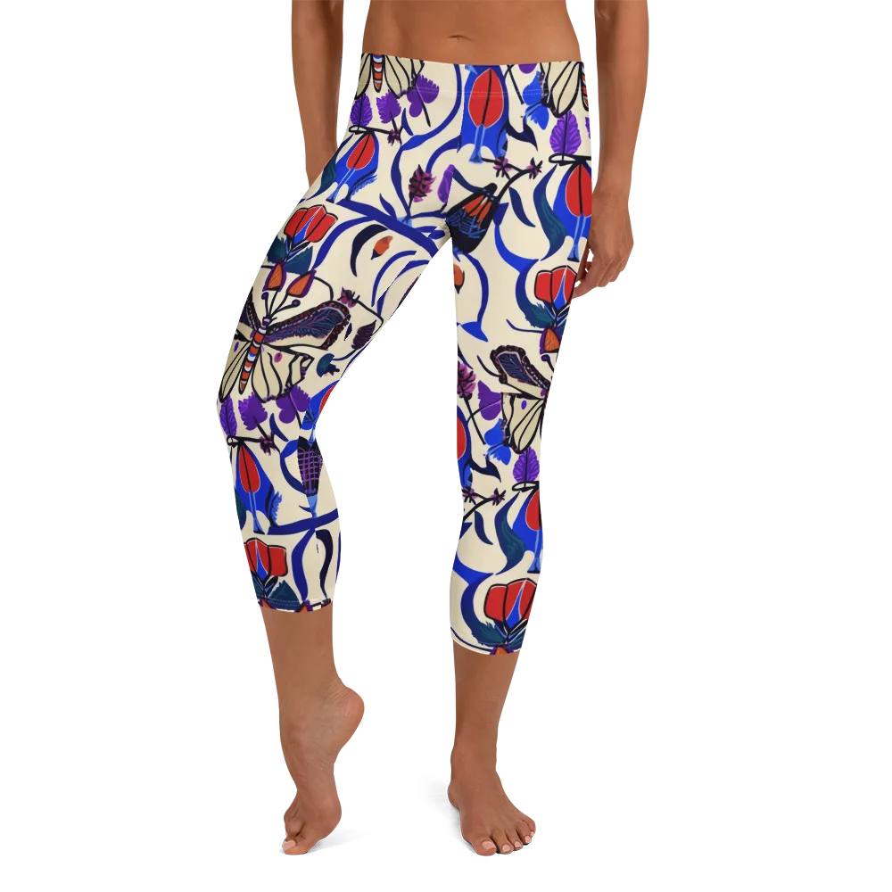 Violet Wildgarden on Capri Leggings — Front