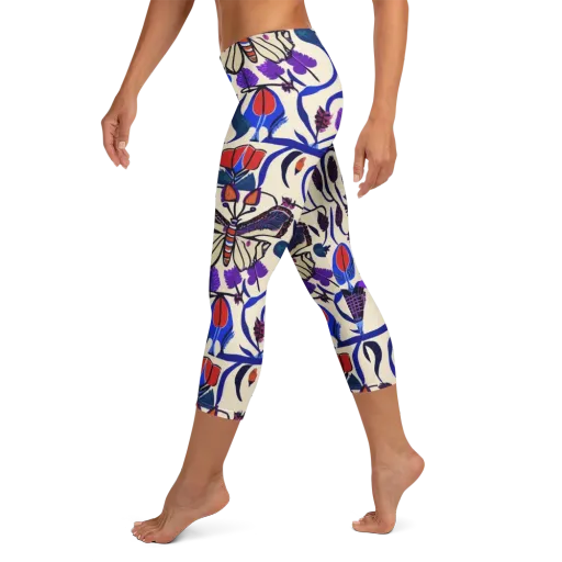 Violet Wildgarden on a Capri Leggings