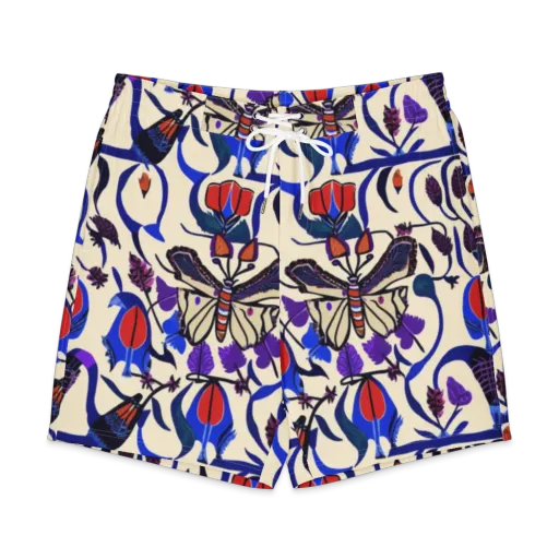 Violet Wildgarden on a Men's Board Shorts
