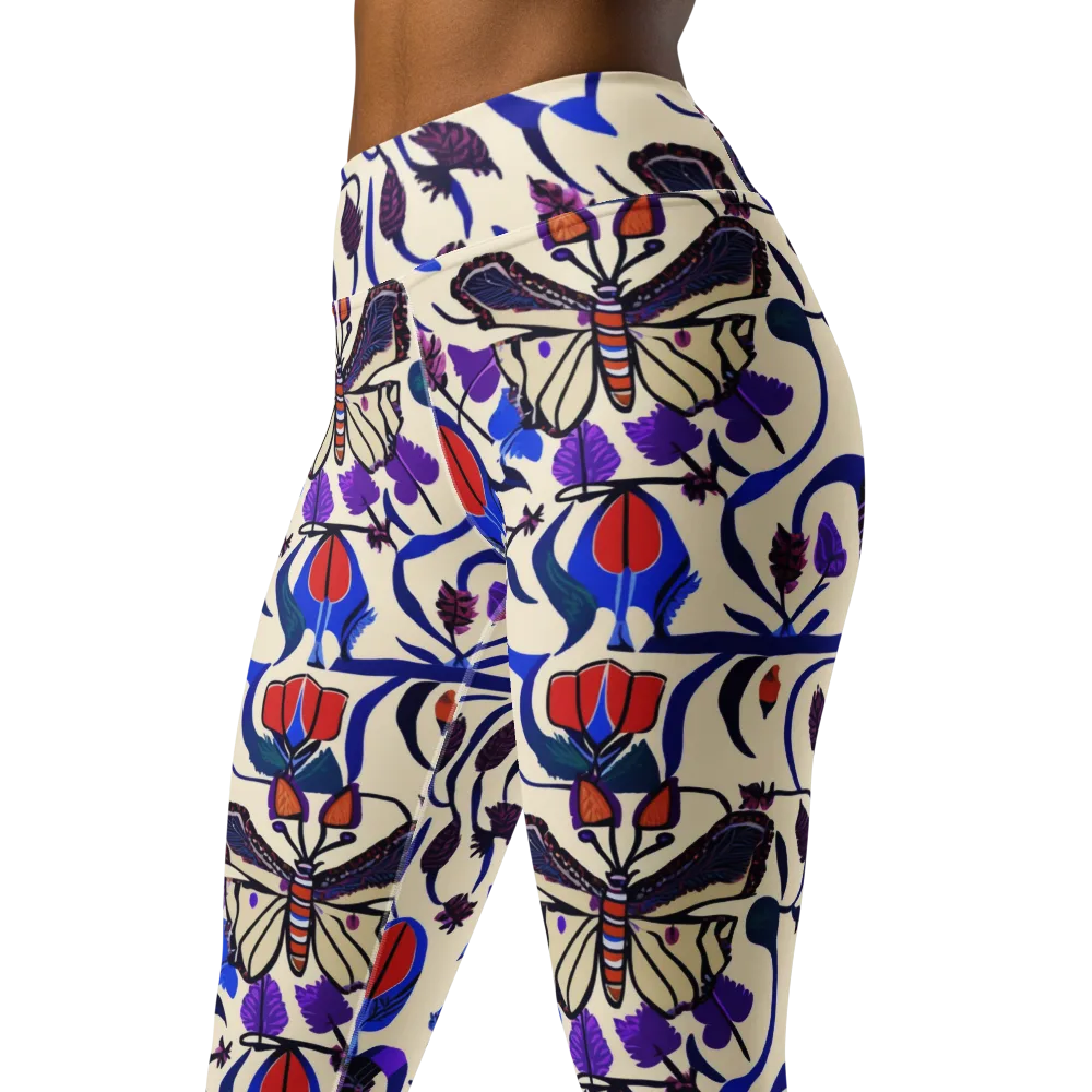 Violet Wildgarden on Yoga Leggings — Left Front