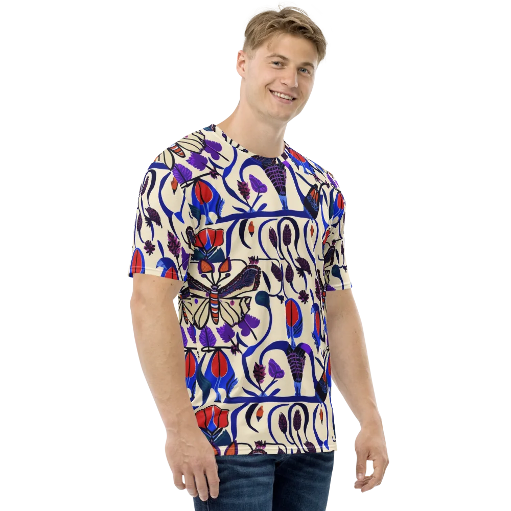 Violet Wildgarden on Men's Crew Neck T-Shirt — Right