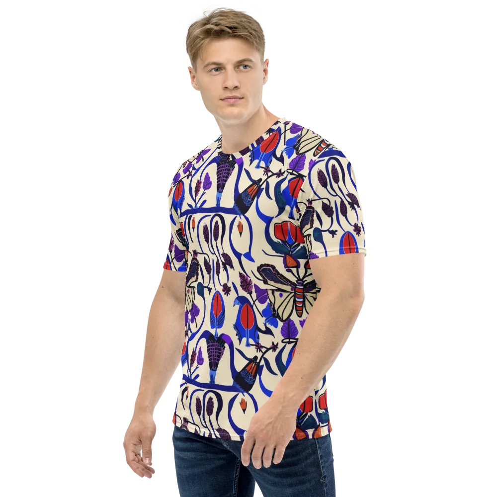 Violet Wildgarden on Men's Crew Neck T-Shirt — Left