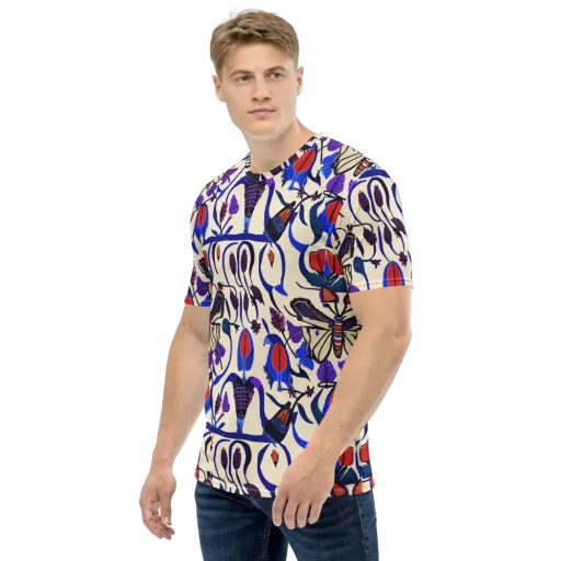 Violet Wildgarden on a Men's Crew Neck T-Shirt