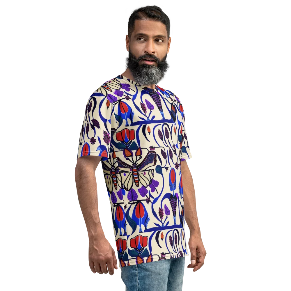 Violet Wildgarden on Men's Crew Neck T-Shirt — Right