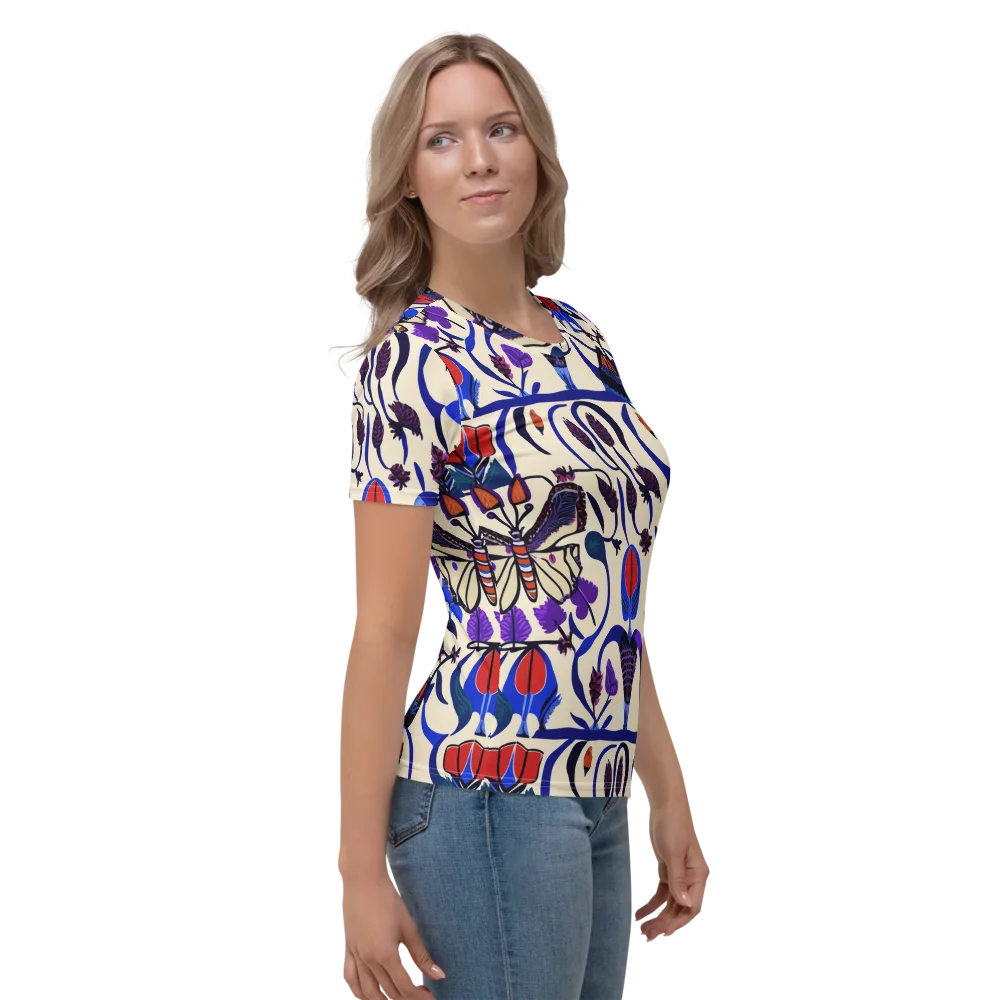 Violet Wildgarden on Women's Crew Neck T-Shirt — Right
