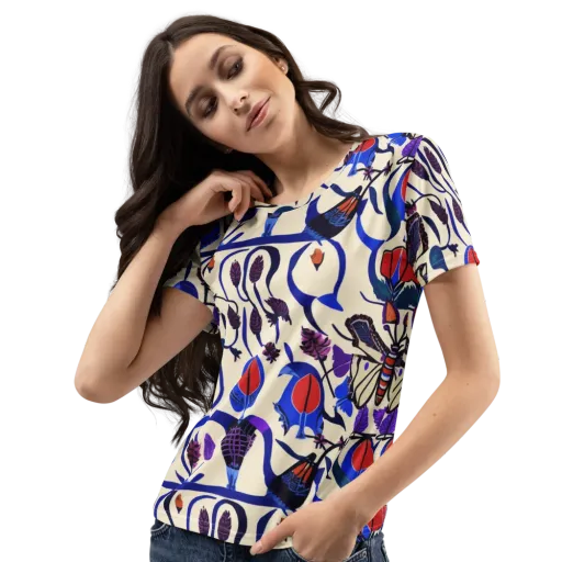 Violet Wildgarden on a Women's Crew Neck T-Shirt