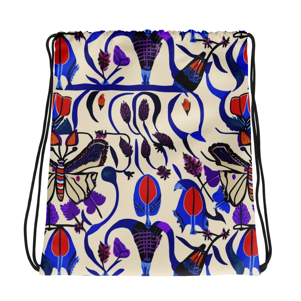 Violet Wildgarden on Drawstring Bag — Photo
