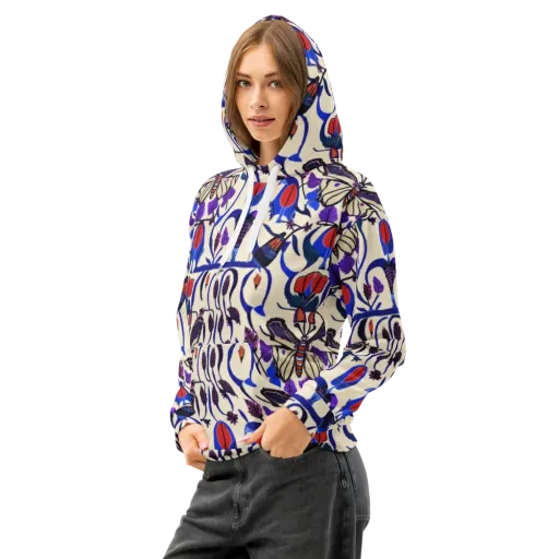 Violet Wildgarden on a Cotton Hoodie