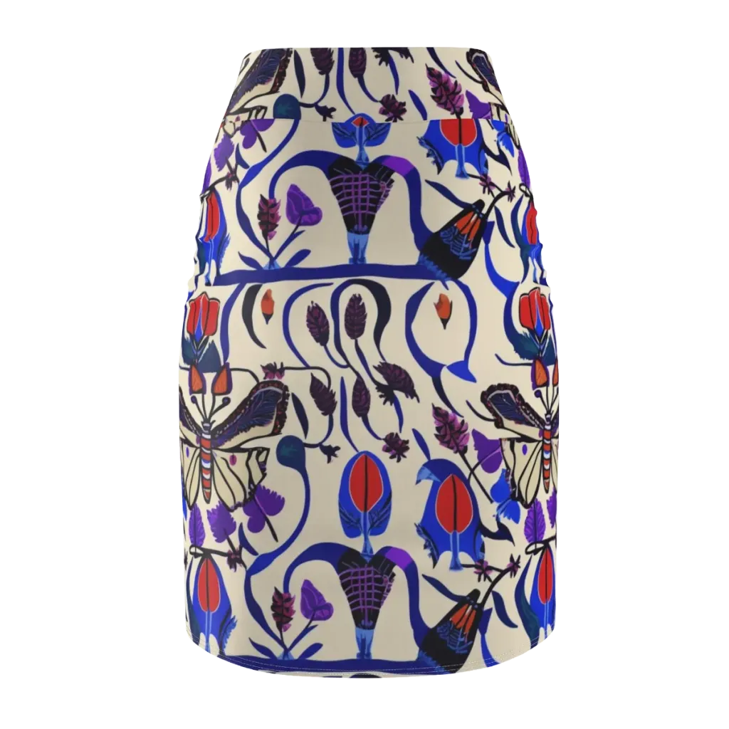 Violet Wildgarden on Pencil Skirt — Back