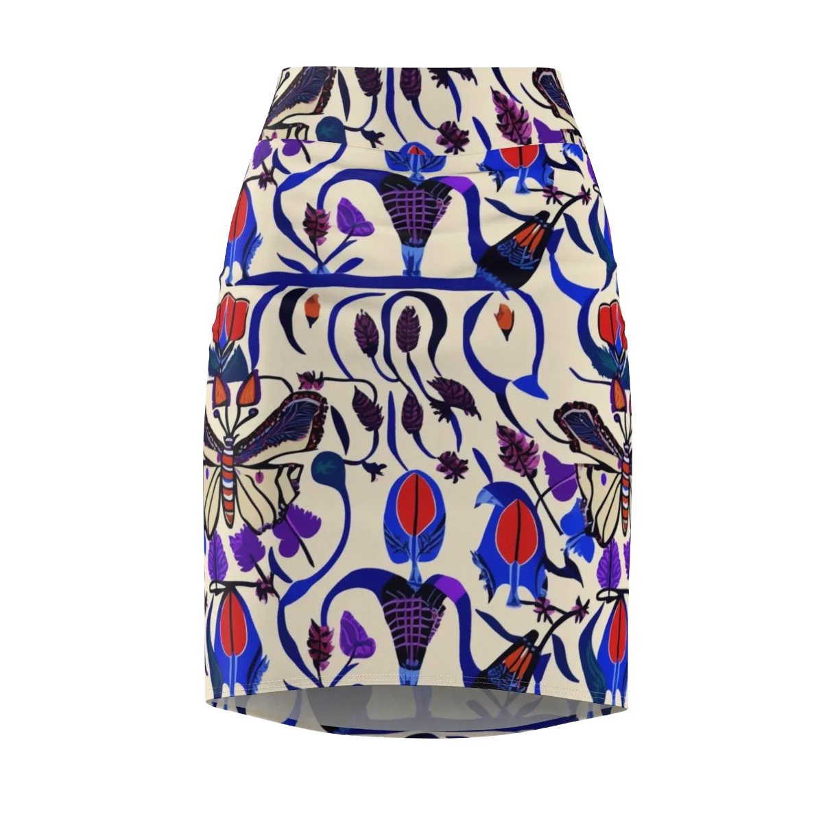 Violet Wildgarden on Pencil Skirt — Front