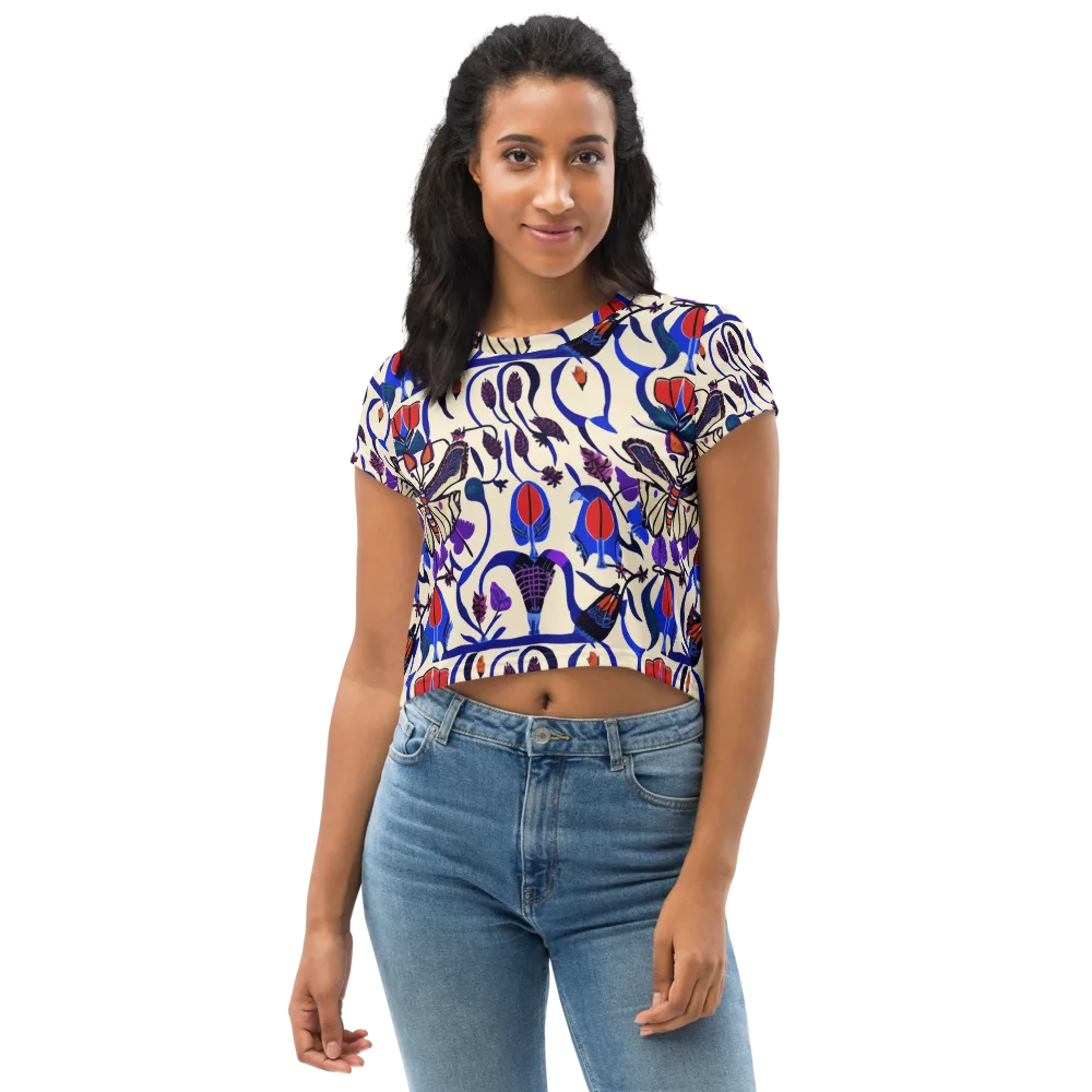 Violet Wildgarden on Crop Tee — Front