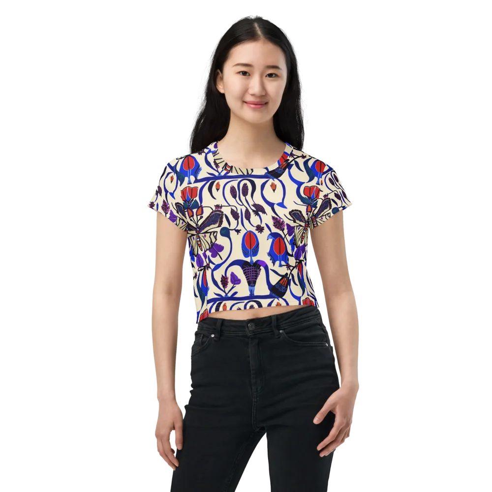 Violet Wildgarden on Crop Tee — Front