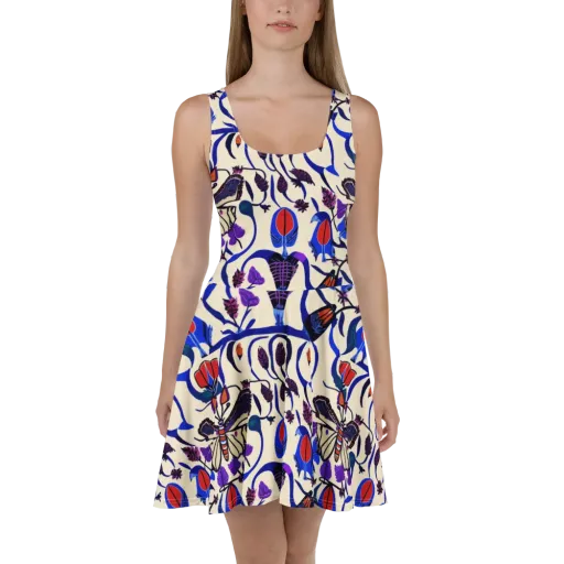 Violet Wildgarden on a Skater Dress