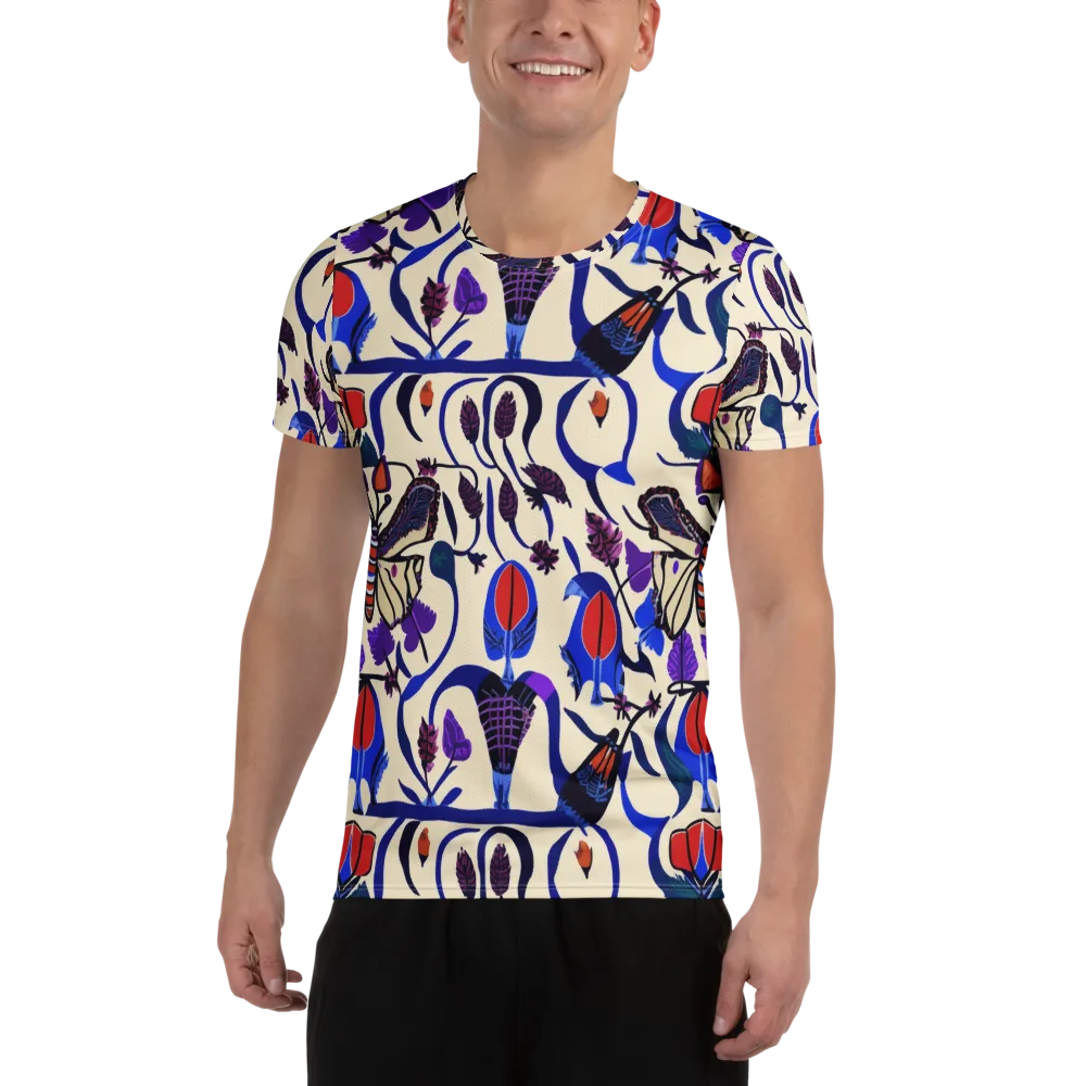 Violet Wildgarden on Men's Athletic T-Shirt — Front