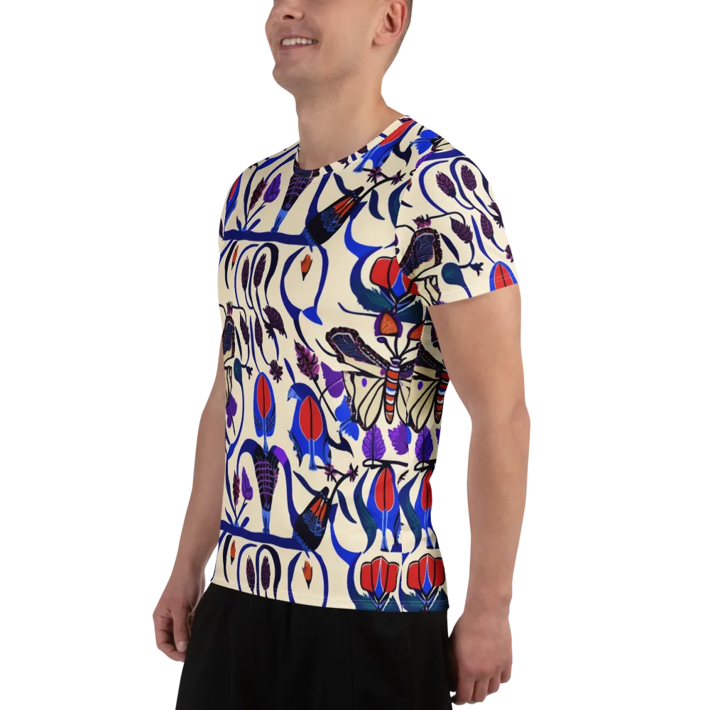 Violet Wildgarden on Men's Athletic T-Shirt — Left