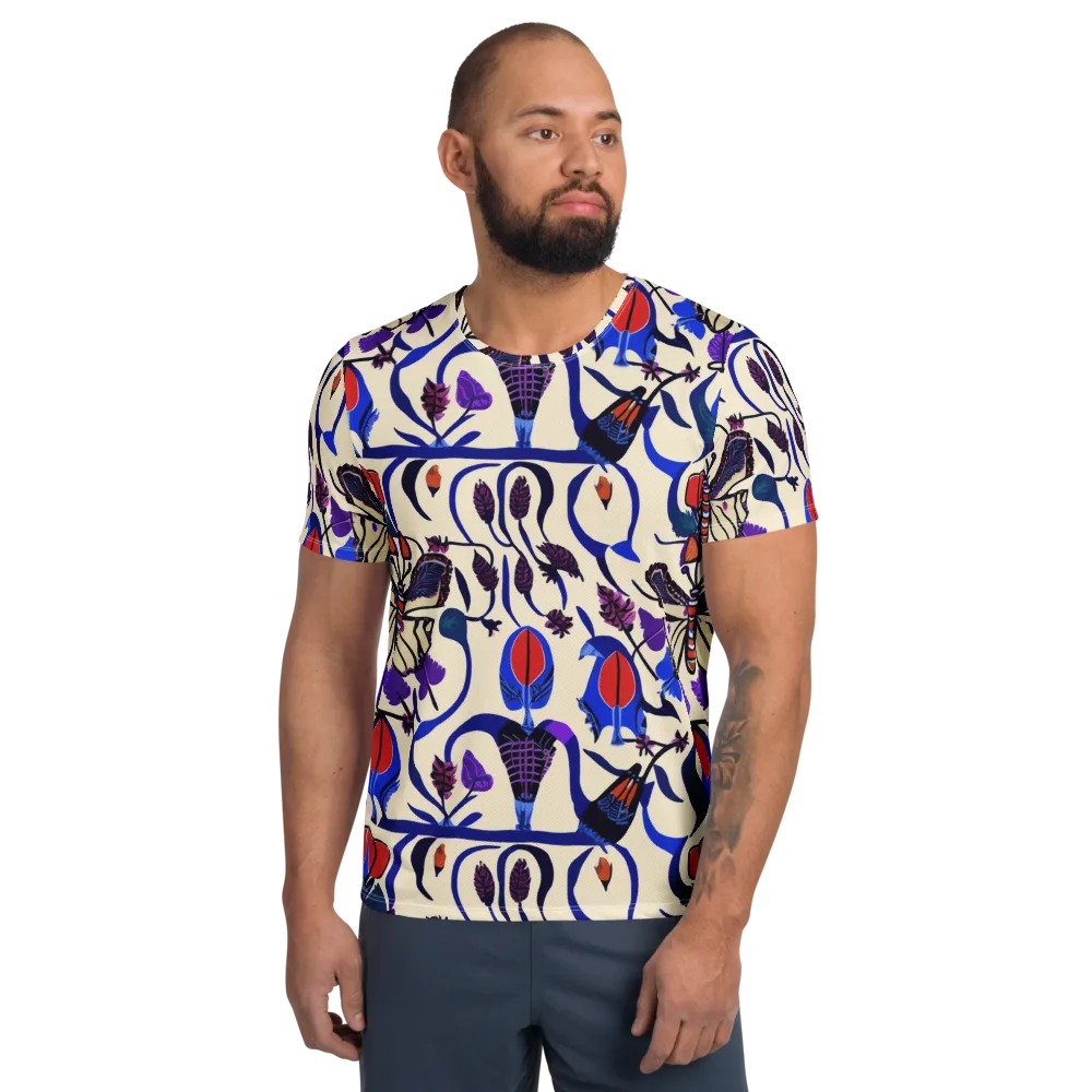 Violet Wildgarden on Men's Athletic T-Shirt — Front
