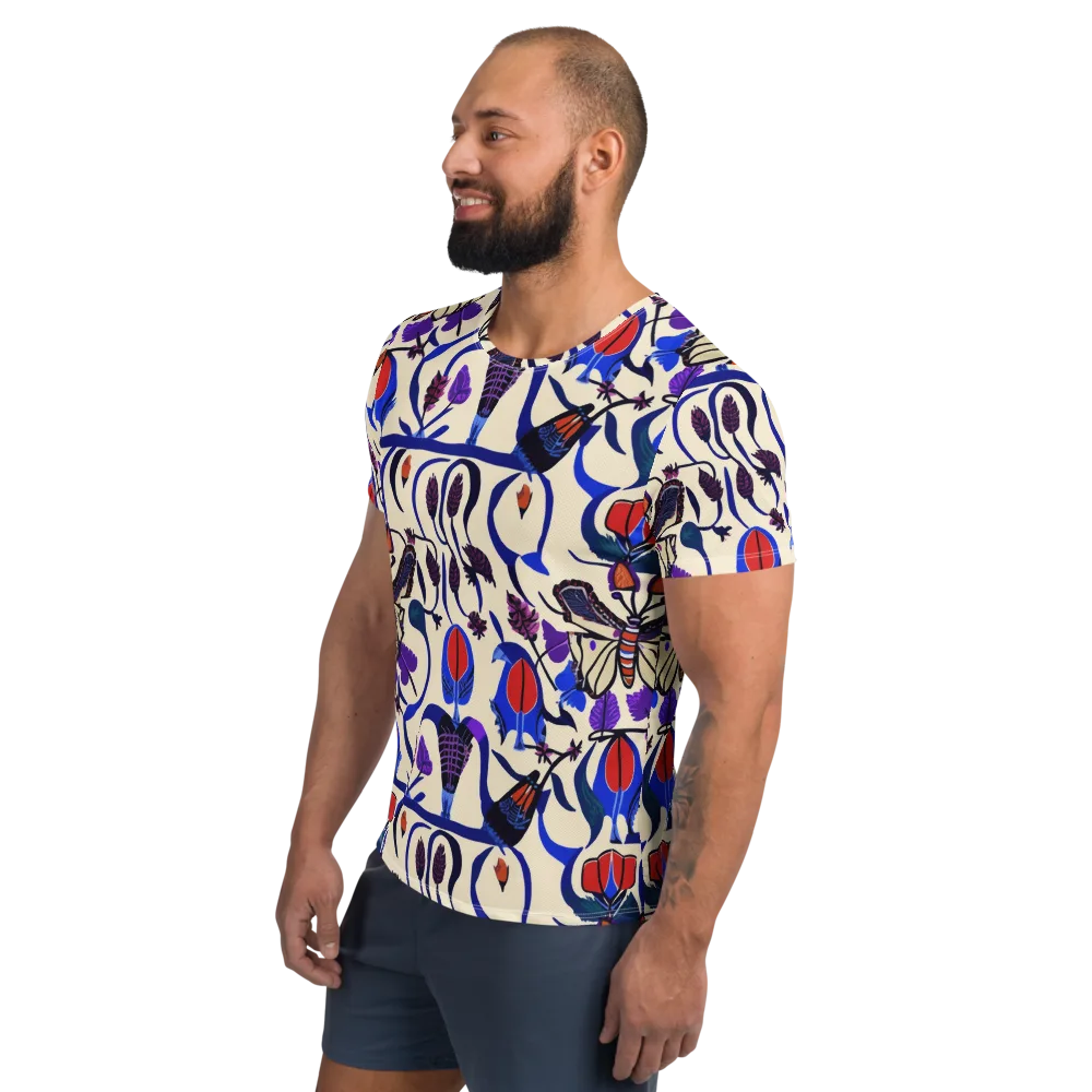 Violet Wildgarden on Men's Athletic T-Shirt — Left