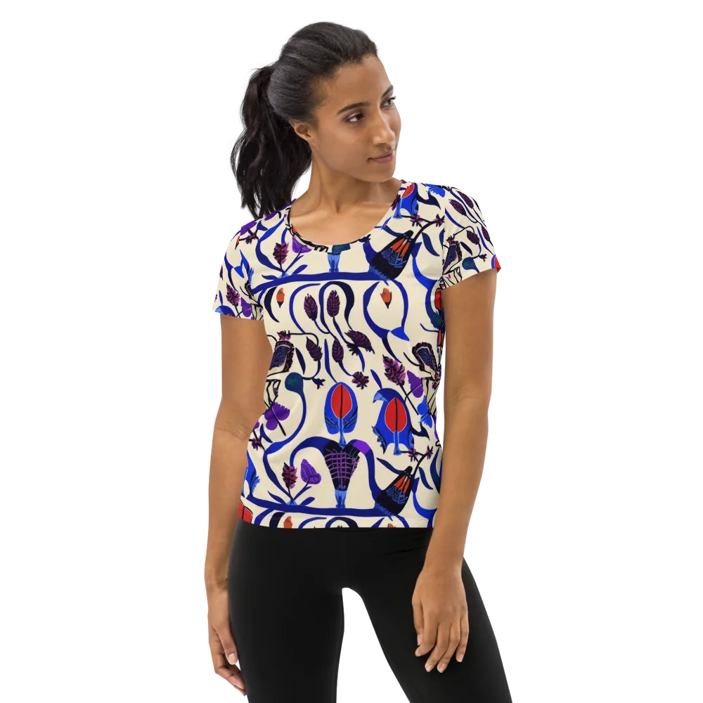 Violet Wildgarden on Women's Athletic T-Shirt — Front