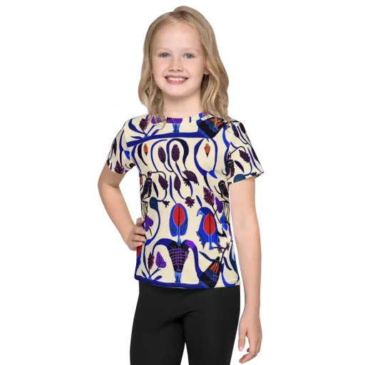 Violet Wildgarden on a Kids Crew Neck T-Shirt