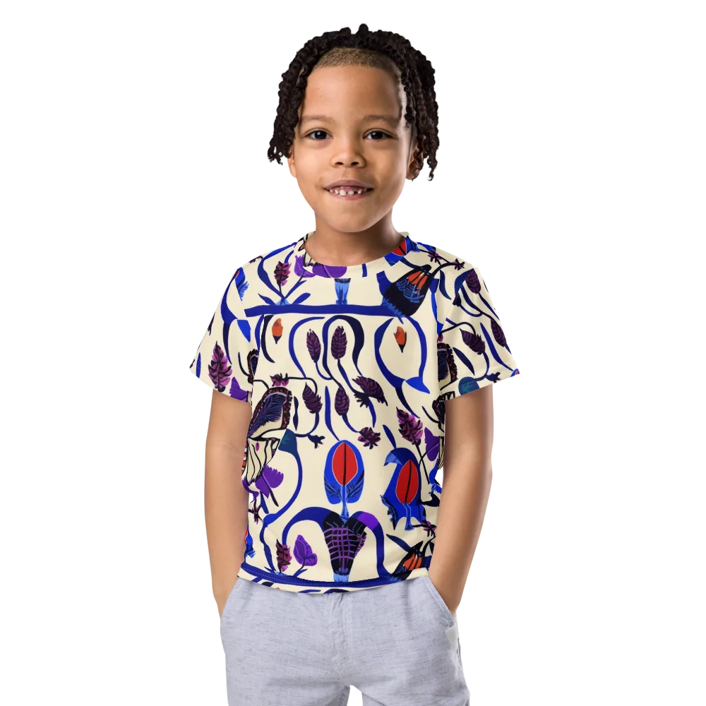 Violet Wildgarden on Kids Crew Neck T-Shirt — Front