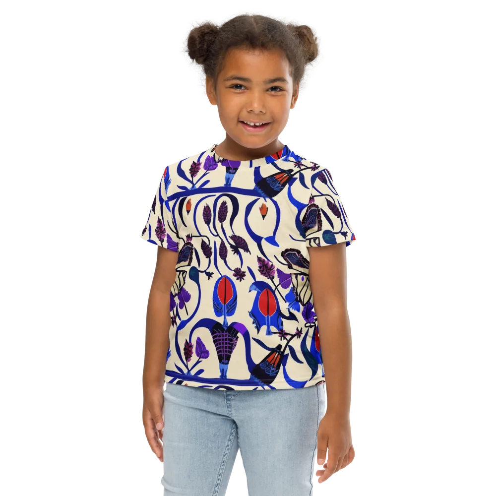Violet Wildgarden on Kids Crew Neck T-Shirt — Front