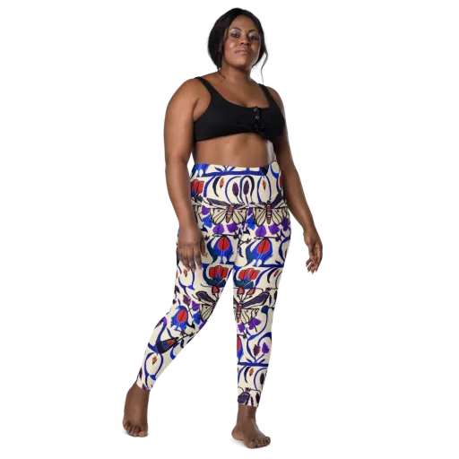 Violet Wildgarden on a Leggings with Pockets