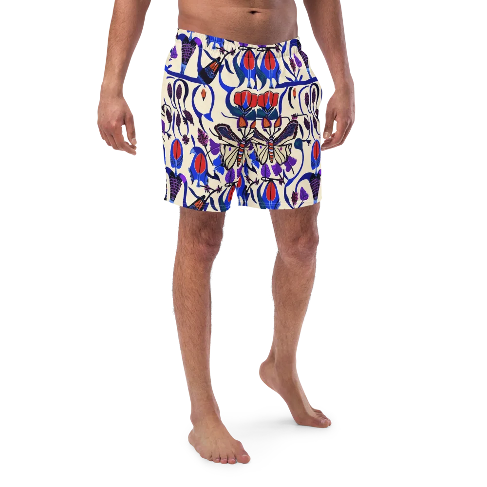 Violet Wildgarden on Swim Trunks — Front