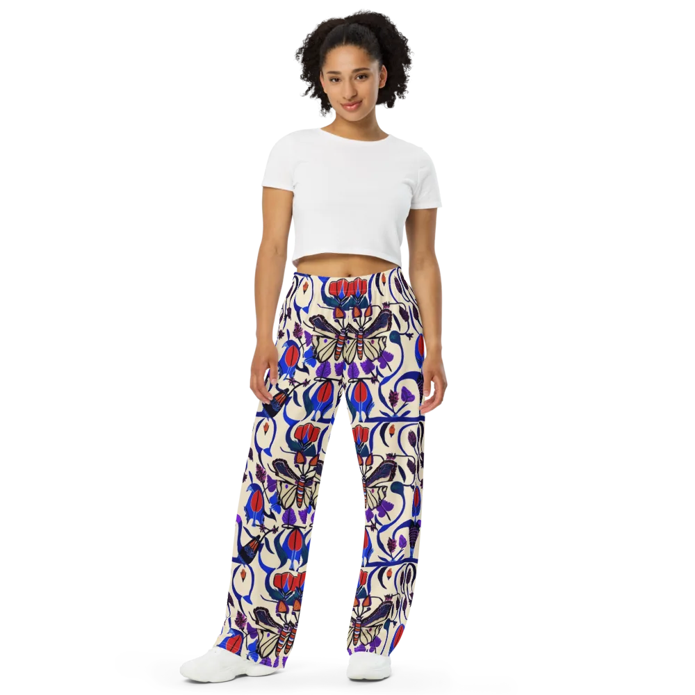 Violet Wildgarden on Wide-Leg Pants — Front