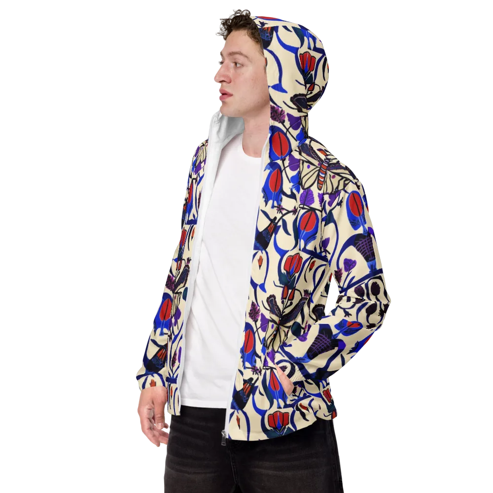 Violet Wildgarden on Men's Windbreaker — Left Front