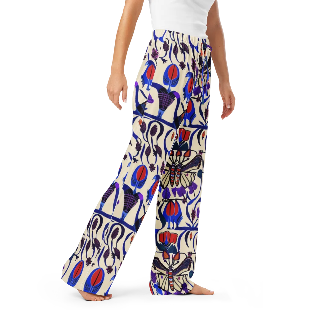 Violet Wildgarden on Women's Pajama Pants — Right Front