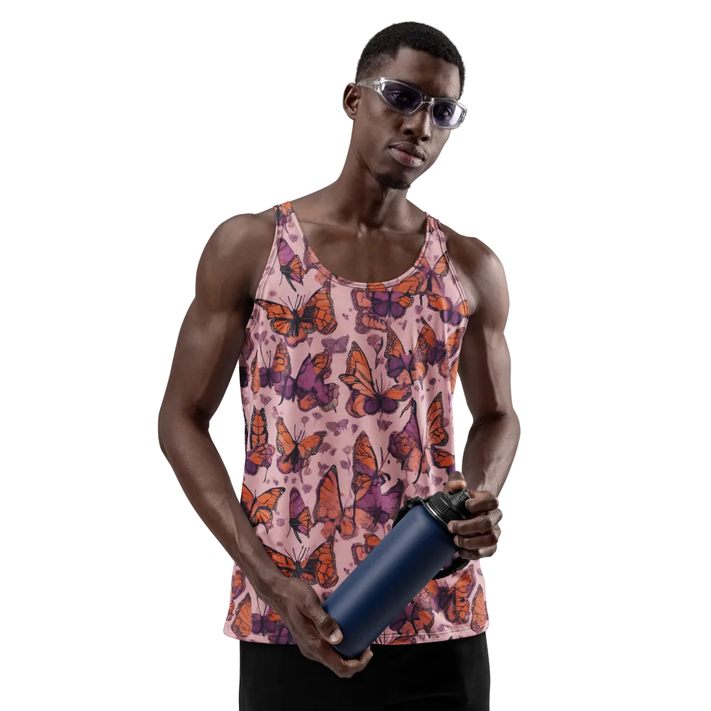 Mauve Migration on Men's Tank Top — Front