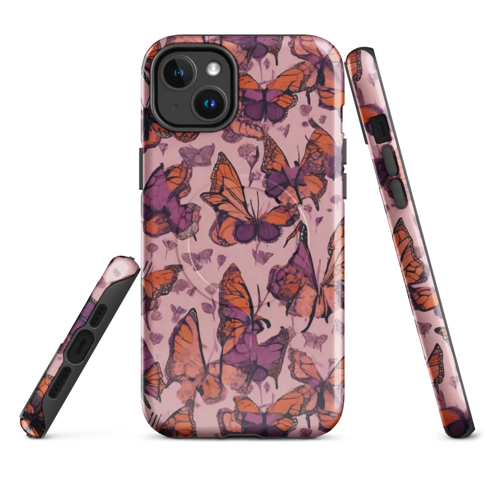 Mauve Migration on MagSafe Tough Case for iPhone® — Front