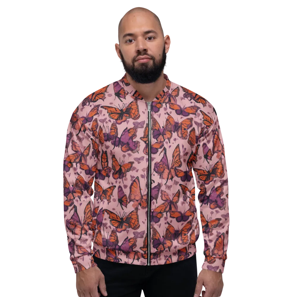 Mauve Migration on Bomber Jacket — Front