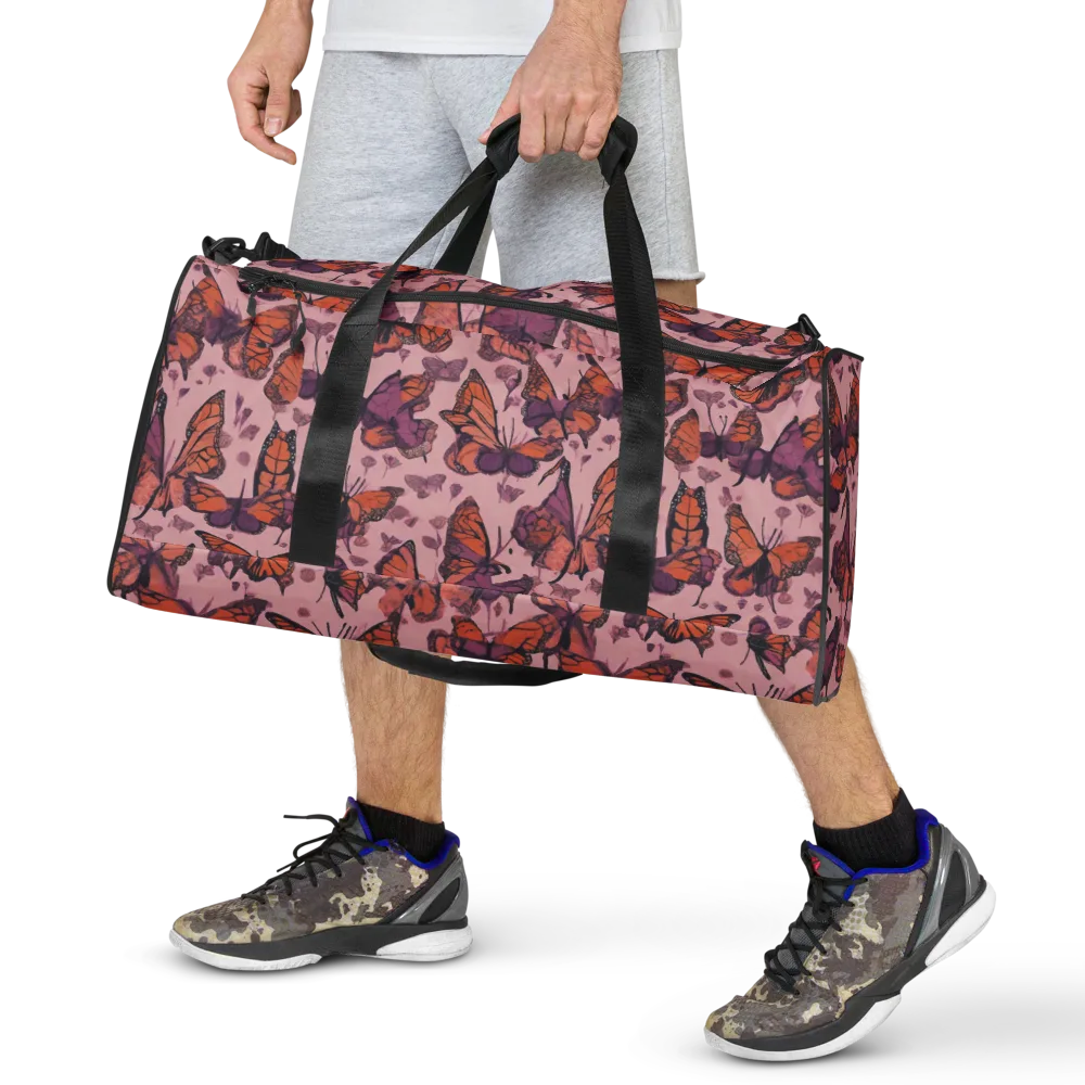 Mauve Migration on Duffle Bag — Front