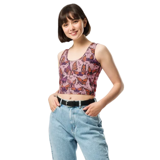 Mauve Migration on a Crop Top
