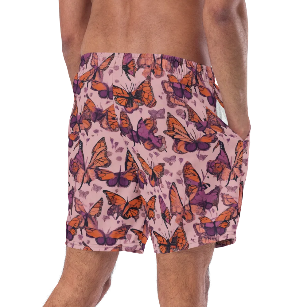 Mauve Migration on Swim Trunks — Right Back