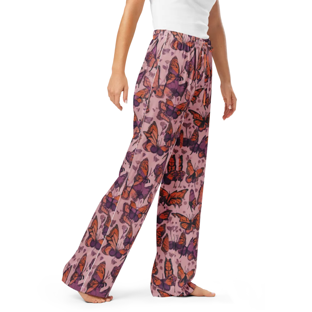 Mauve Migration on Women's Pajama Pants — Right Front