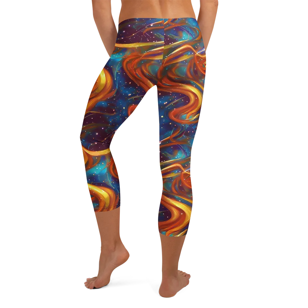 Perez Whirl on Capri Leggings — Back