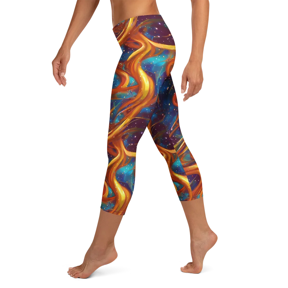 Perez Whirl on Capri Leggings — Left