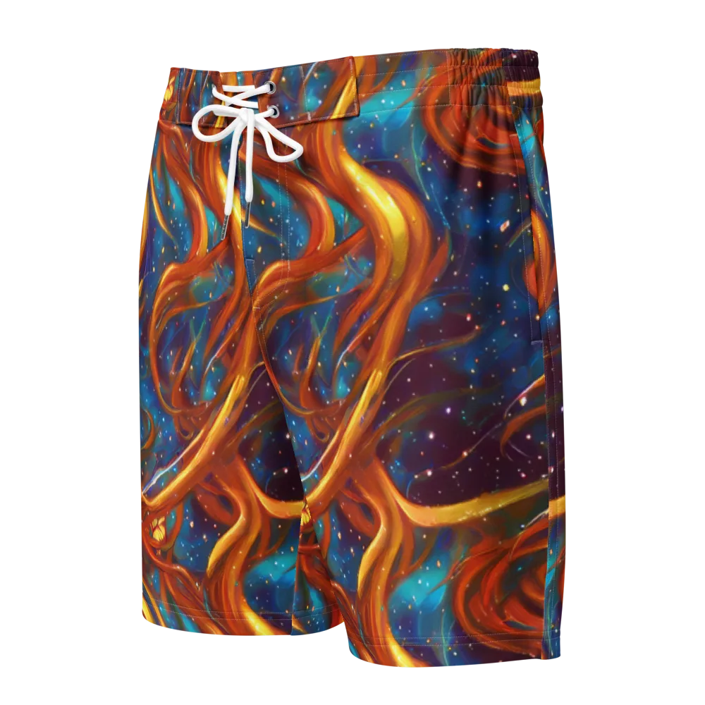 Perez Whirl on Men's Board Shorts — Front