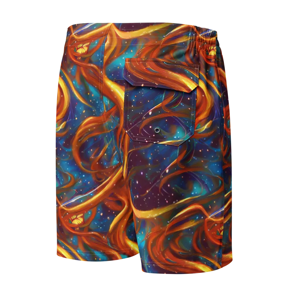 Perez Whirl on Men's Board Shorts — Back