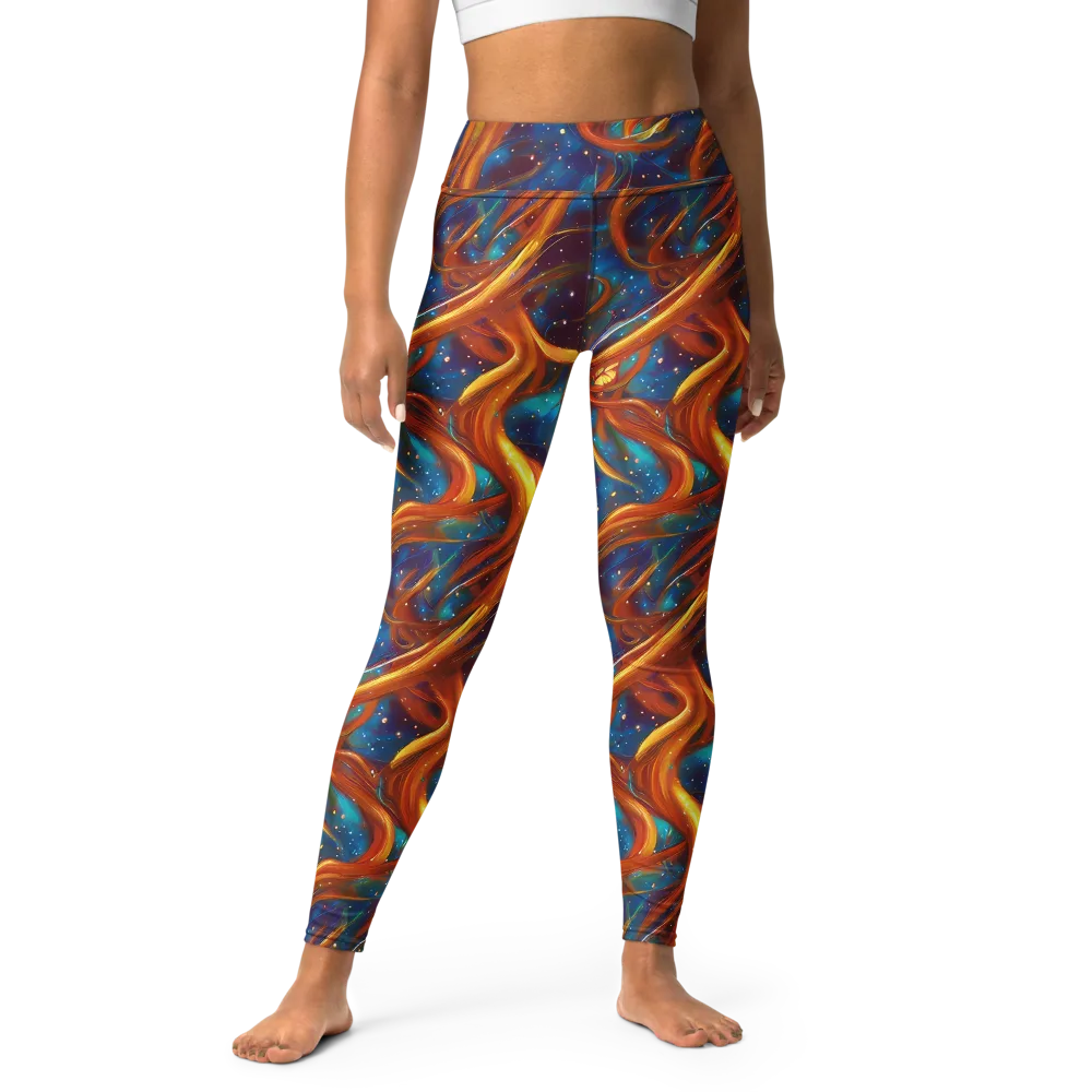 Perez Whirl on Yoga Leggings — Front