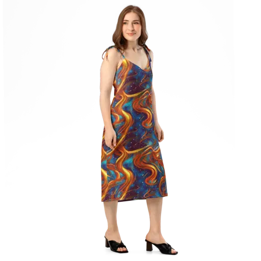 Perez Whirl on a Slip Dress
