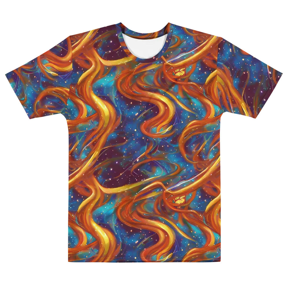 Perez Whirl on Men's Cotton Crew Neck T-Shirt — Front