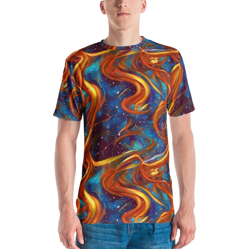 Perez Whirl on Men's Crew Neck T-Shirt — Front