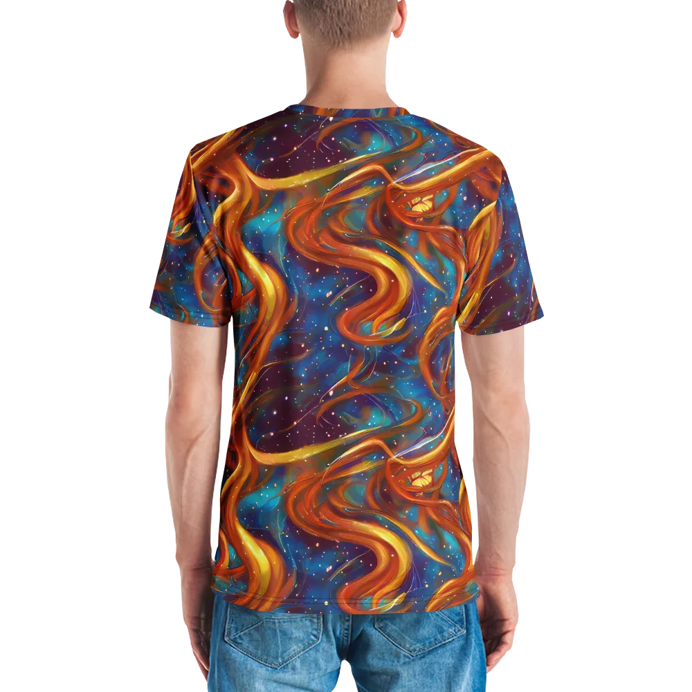 Perez Whirl on Men's Crew Neck T-Shirt — Back
