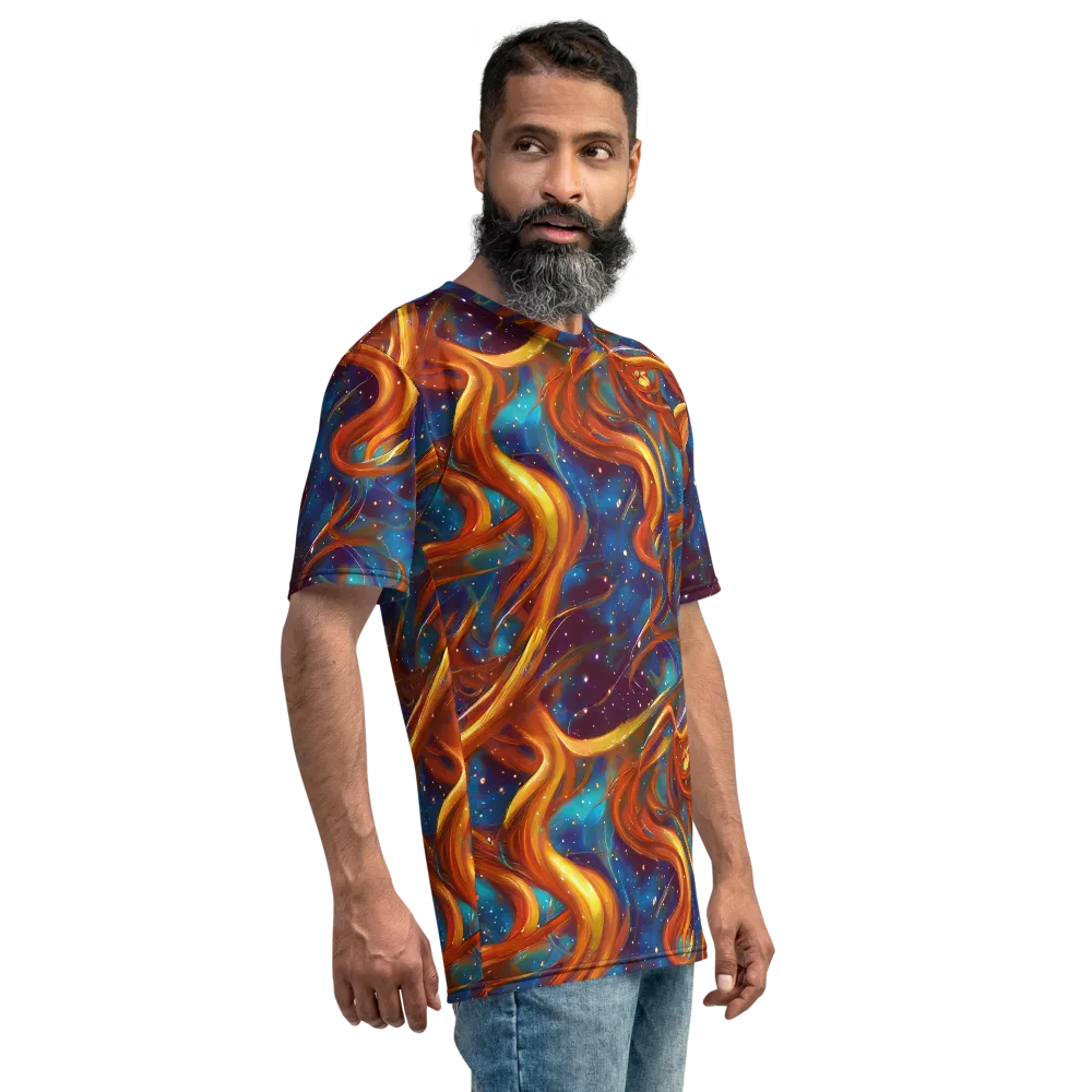 Perez Whirl on Men's Crew Neck T-Shirt — Right
