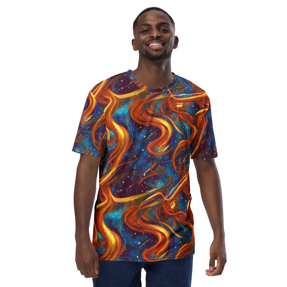 Perez Whirl on Men's Crew Neck T-Shirt — Front